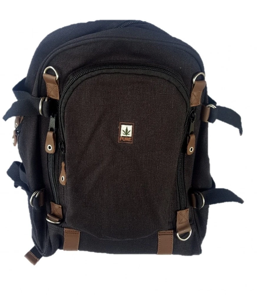Shop-halona Rucksack HF-0001 Pure Hanf Schwarz 1 Shop-halona Rucksack HF-0001 Pure Hanf Schwarz