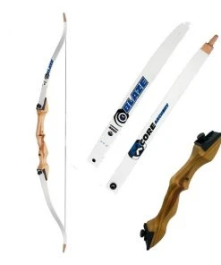 Shop-halona Bogensport Core Recurvebogen LH 30-34 Lbs, 70 Zoll Komplettbogen Wood