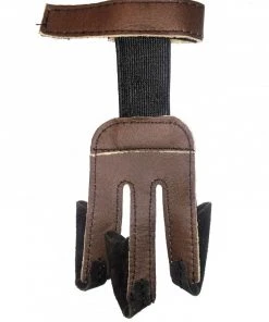 Shop-halona Schießhandschuh Halona Nubuk, Leder , Bogenhandschuß, Kuppenhandschuh Bogensport