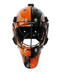 Shop-halona Floorball Helm IFF Zertifiziert Für Torwart, Torhüter Unihockey Senior Orange 11 Shop-halona Floorball Helm IFF Zertifiziert Für Torwart, Torhüter Unihockey Senior Orange