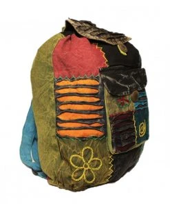 Shop-halona Hippie Rucksack Stone Washed, Cultbagz Flower 08 Natur & Trend