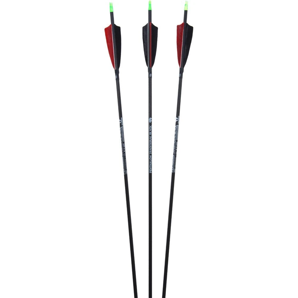 Shop-halona 12x Penthalon Komplettpfeil 40812 Traditional Black Naturfedern Bogensport 3 Shop-halona 12x Penthalon Komplettpfeil 40812 Traditional Black Naturfedern Bogensport