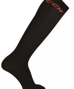 CCM Eishockey Schlittschuhsocken Liner Socken Senior Schwarz Lang
