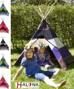 Shop-halona Torwartmaske Tipi, Indianerzelt Baumwolle, Spielzelt, Spielhaus F. Kinder