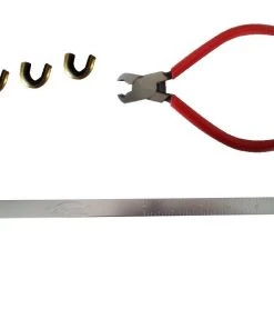 Shop-halona Nockpunkt SET, Sehnenmaßstab, Nockpunktzange, 3 Nockpunkte Halona Darkfox