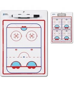 Coachboard Eishockey Torwart Taktiktafel Goalie Blue Sports