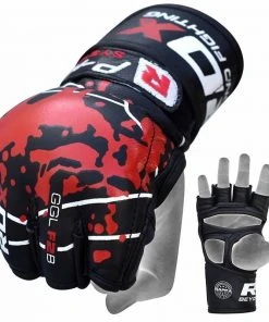 Shop-halona Outdoor - Fitness RDX Gym Grappling Blood Double Strap Handschuh Fitness