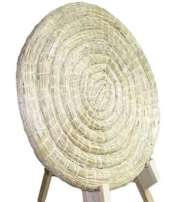 Shop-halona Strohzielscheibe, Strohscheibe Bogensport 80x12 Cm Natur Black.bulls