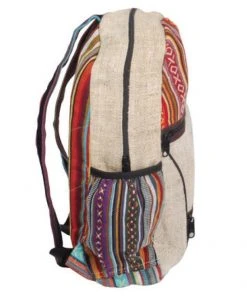 Shop-halona Rucksäcke Rucksack Aus Hanf, Cultbagz Nepal Hand Made, Bagpack Multi Stripes