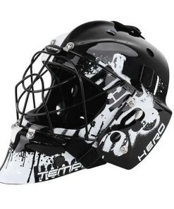Shop-halona Floorball Helm IFF Zertifiziert Für Torwart, Torhüter Unihockey Senior White Torwartmaske
