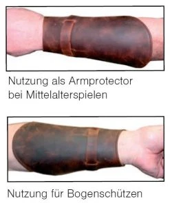 Shop-halona Halona Armschutz Tradition, Fettleder Senior Mit Schnalle F. Bogenschiessen