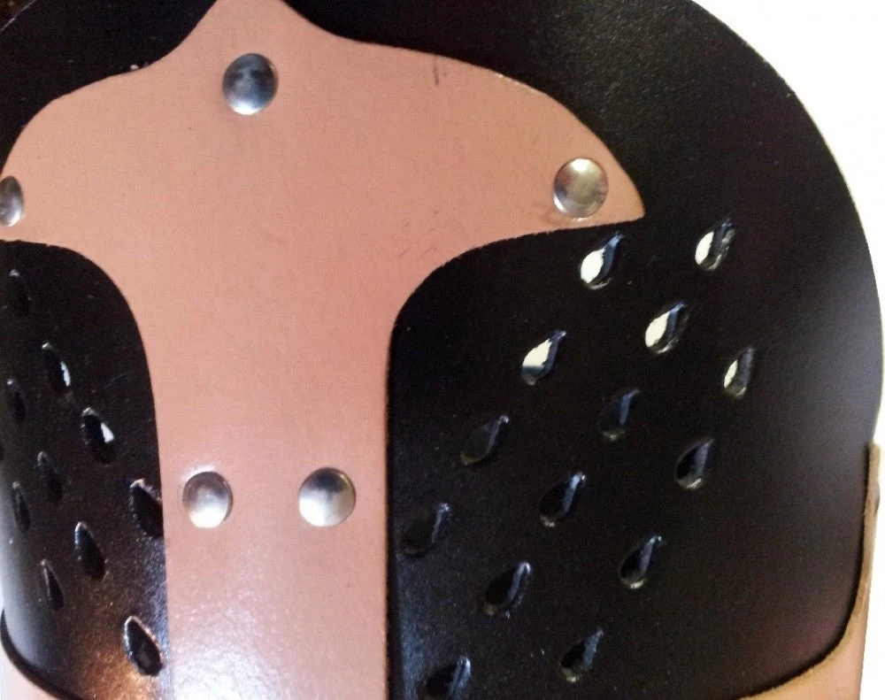 Shop-halona Rollenspiele Ritterhelm Aus Leder, Ritterrüstung; Helm Larp, Templer-Helm 5 Shop-halona Rollenspiele Ritterhelm Aus Leder, Ritterrüstung; Helm Larp, Templer-Helm