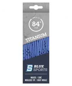 Shop-halona Titanum Schnürsenkel Eishockey Gewachst 96-120 Zoll Hellblau