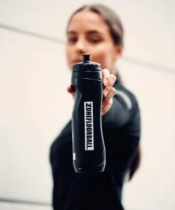 Shop-halona Trinkflaschen Trinkflasche Floorball Zone Icegold 1l, Wasserflasche