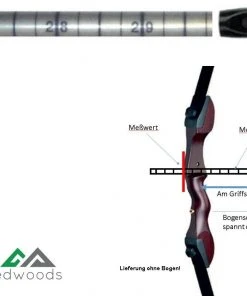 Shop-halona Bogensport Maßpfeil, Pfeil Zum Messen Der Bogenlänge