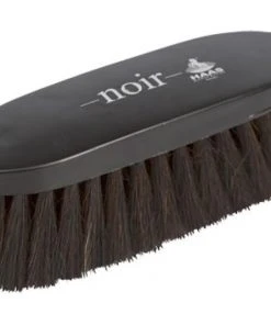 Shop-halona Reitsport Noir Rosshaar Fellbürste Haas Schwarz 18cm