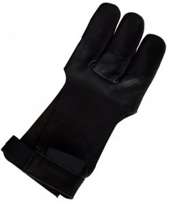 Shop-halona Bogenhandschuh Full Finger Halona, Schiesshandschuh S-XL F. Bogenschiessen Black Fingerschutz