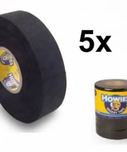 Shop-halona 5x Pak Howies Black Tape 1"x18m Tape Eishockey