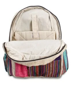 Shop-halona Rucksack Aus Hanf, Cultbagz Nepal Hand Made, Bagpack Stripes Rucksäcke