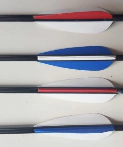 Shop-halona Pfeile 5x Carbonpfeil, Sportpfeil Black.bulls Strong, Spine 750, 30,5 Zoll