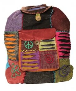 Shop-halona Hippie Rucksack Stone Washed, Cultbagz Flower 09