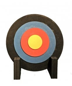 Shop-halona Bogensport Zielscheibe Mit Ständer 60x7 Cm Rund Bis Max. 45 Lbs Inkl. Auflage Zielscheiben