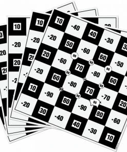 Shop-halona Bogensport 5x Scheibenauflage Bogenschießen, Glückscheibe Karo