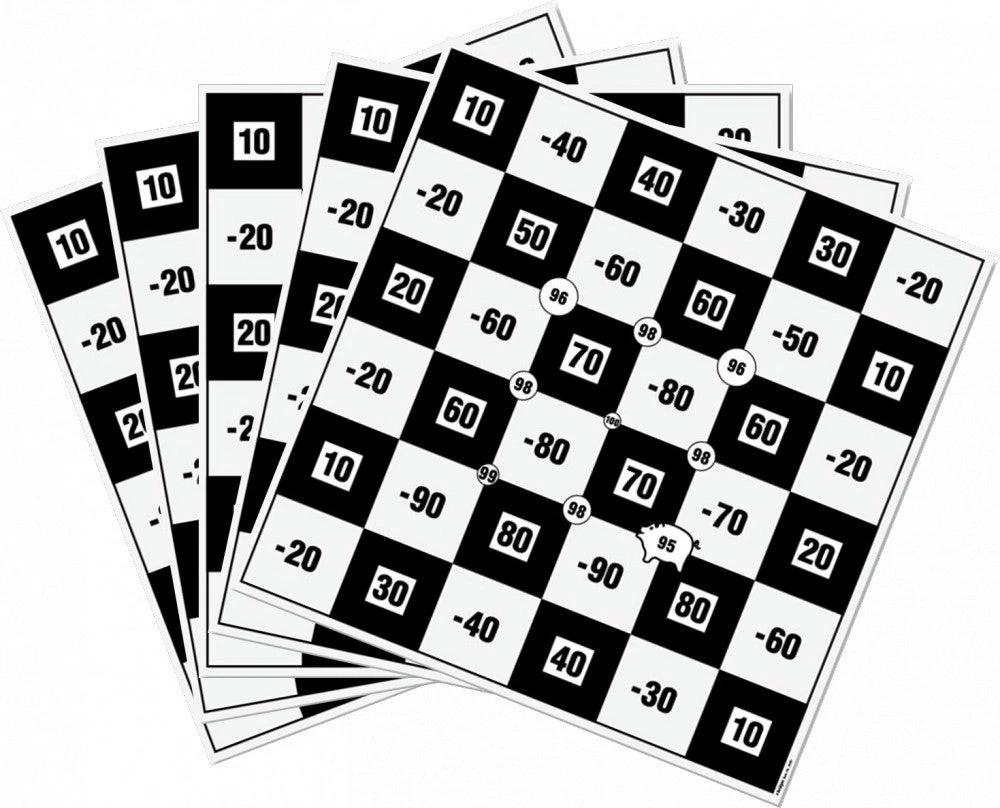 Shop-halona Bogensport 5x Scheibenauflage Bogenschießen, Glückscheibe Karo 2 Shop-halona Bogensport 5x Scheibenauflage Bogenschießen, Glückscheibe Karo