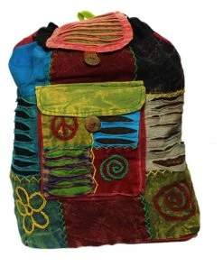 Shop-halona Hippie Rucksack Stone Washed, Cultbagz Flower 01 Natur & Trend