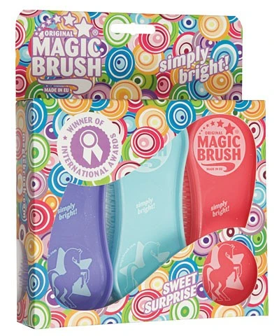 Shop-halona MagicBrush Pfegeset Mit Pflegespray Und 3x Bürste F. Pferde Reitsport 3 Shop-halona MagicBrush Pfegeset Mit Pflegespray Und 3x Bürste F. Pferde Reitsport