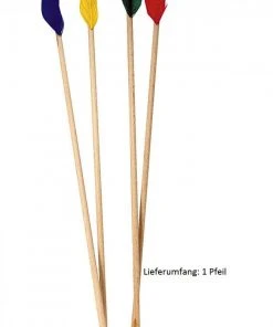 Shop-halona Pfeil Mit Saugnapf Und Bunten Federn 40 Cm Weiss Natur Fun Und Spiel