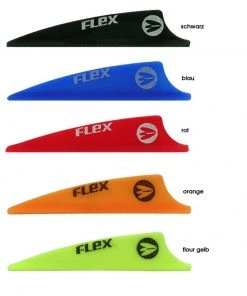 Shop-halona Fletches Pack 40 Stück Vanes F43S Flex 43mm Pfeilefedern Bogensport