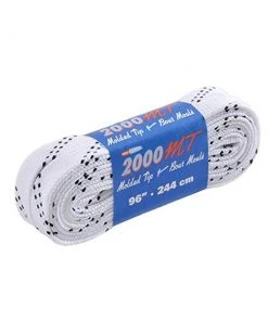 Shop-halona Tex Style Hockey Schnürsenkel Weiß Gewachst Skate Laces 244cm