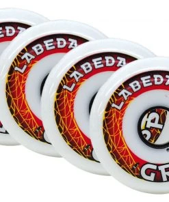 4x Rollen Labeda Inline Rollen Inlinehockey Schwarz/weiß 59/68/72/76/80mm