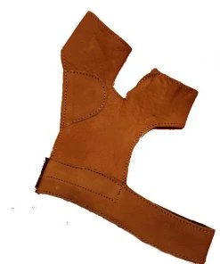 Shop-halona Bogenhandschuh Traditionell Leder F. RH Schützen Black.bulls