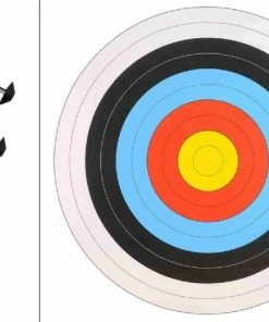 Shop-halona Zielscheiben 10x FITA Scheibenauflage 60cm, + 5 Scheibennägel, Zielscheibe, Bogenschießen,