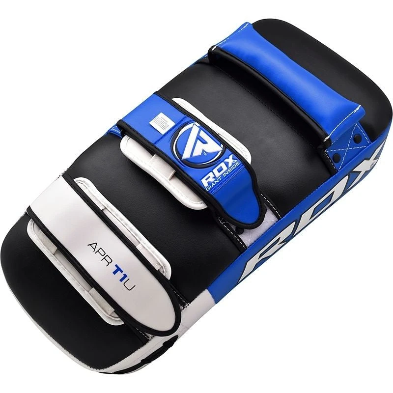 Shop-halona RDX T1 Curved Thai Kick Pad Schlagpolster Kampfsport Unterarm Blau 6 Shop-halona RDX T1 Curved Thai Kick Pad Schlagpolster Kampfsport Unterarm Blau