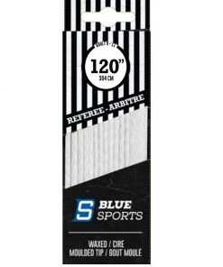 Schnürsenkel Schlittschuhe Schnürsenkel Schiedsrichter Eishockey Gewachst Blue Sports 96-120 Zoll