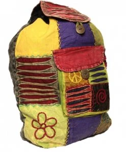 Shop-halona Hippie Rucksack Stone Washed, Cultbagz Flower 05