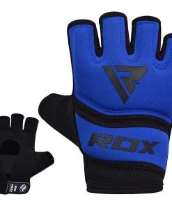 Shop-halona Outdoor - Fitness RDX Grappling Handschuh Gel X6 Blau S-XL