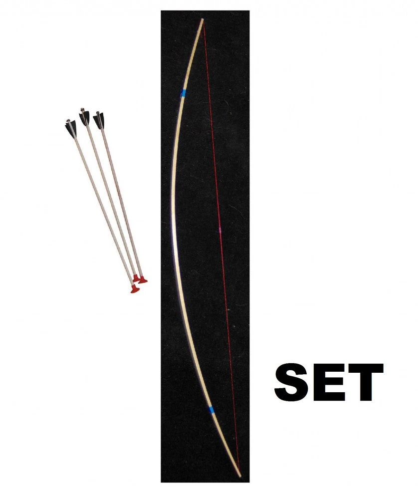 Shop-halona Pfeil Und Bogen Kinderbogen Extra Dickes Holz, 3 Pfeile, Flitzebogen 100cm 3 Shop-halona Pfeil Und Bogen Kinderbogen Extra Dickes Holz, 3 Pfeile, Flitzebogen 100cm