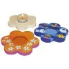 Shop-halona Teelichthalter Blume 3er Set, Zum Basteln Spiele