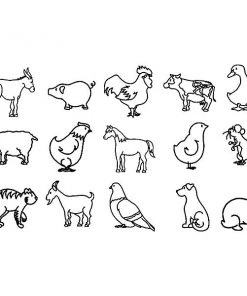 Shop-halona Stempel F. Kinder, Ministempel Tiere, Bauernhoftiere V. Eduplay Kinderwerkstatt