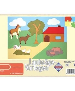 Shop-halona Laubsäge Vorlage, Schablone Bauernhof, Pebaro Vorlagen Kinderwerkstatt