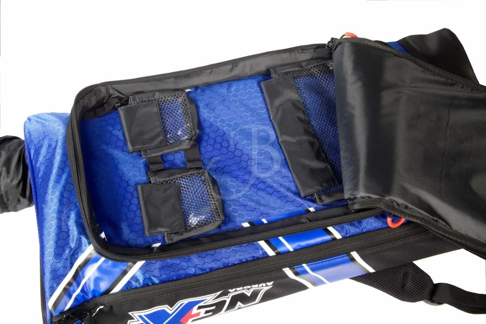 Shop-halona Rucksack F. Bogensport, Recurvebogen Tasche Aurora Next Archery Bag Black-blue 2 Shop-halona Rucksack F. Bogensport, Recurvebogen Tasche Aurora Next Archery Bag Black-blue
