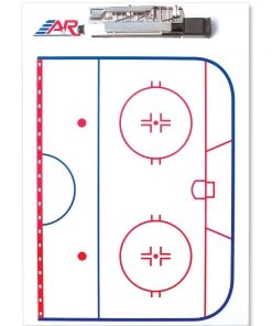 A&R Sports Zubehör Training Eishockey Trainingstafel, Taktikboard - Coach Board 23x33cm