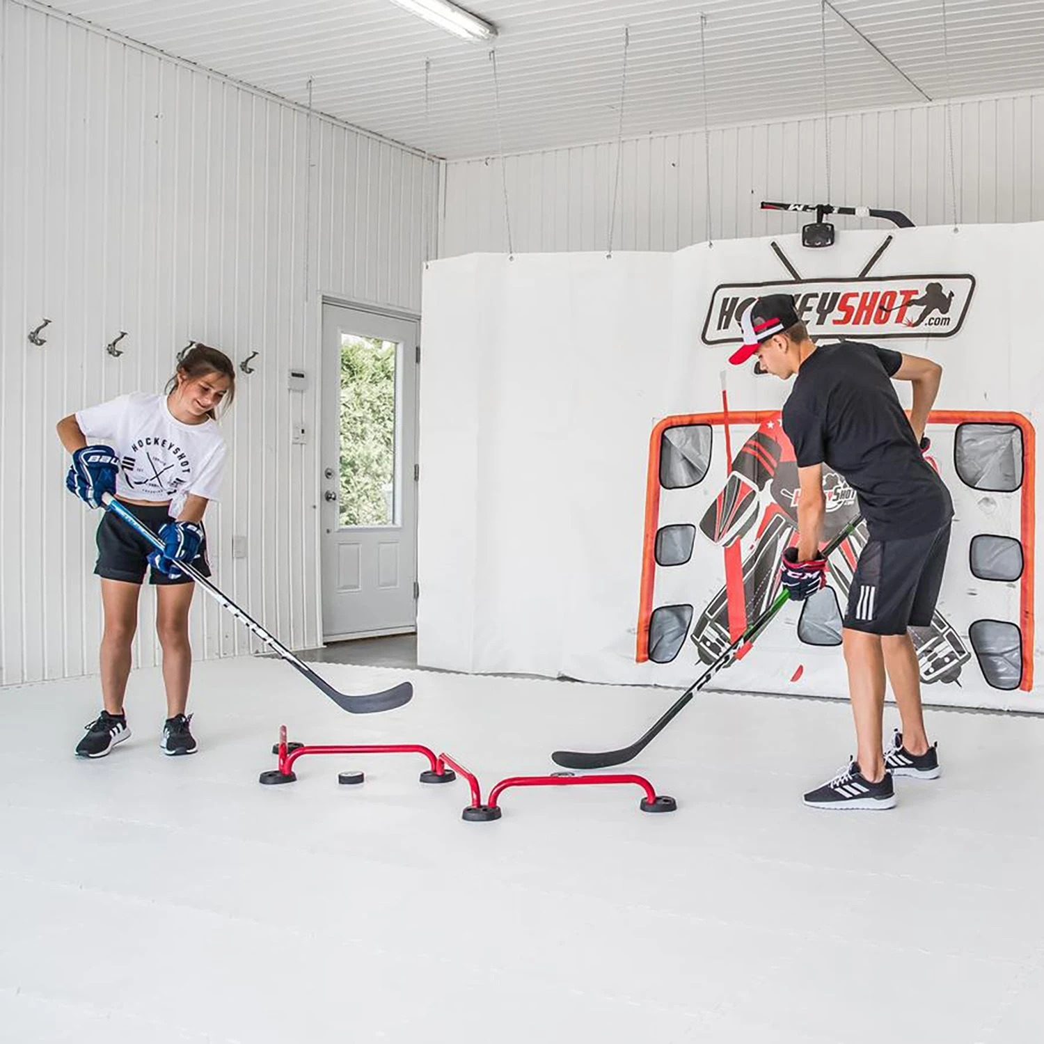 Hockeyshot Eishockey Training Edge Dangler Hockeytrainer 2 Hockeyshot Eishockey Training Edge Dangler Hockeytrainer