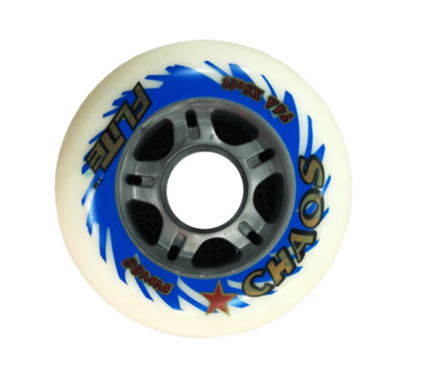 Besthockey Rollen & Kugellager Flite Chaos Inline Hockey Rollen Wheels 74A Weich - 68-72mm 1 Besthockey Rollen & Kugellager Flite Chaos Inline Hockey Rollen Wheels 74A Weich - 68-72mm
