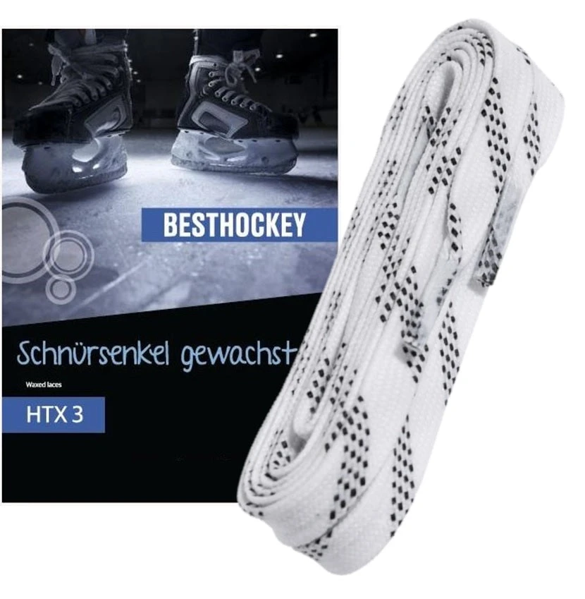Besthockey Schnürsenkel Schlittschuhe Schnürsenkel HTX3 Pro P4 Eishockey Gwacehst Waxed 84 - 130" 1 Besthockey Schnürsenkel Schlittschuhe Schnürsenkel HTX3 Pro P4 Eishockey Gwacehst Waxed 84 - 130"