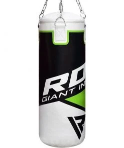 Boxsack 2FT Punch Bag Green Mit Boxhandschuhen Von RDX Outdoor - Fitness